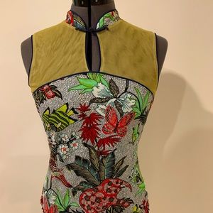 kimono/style mesh shirt